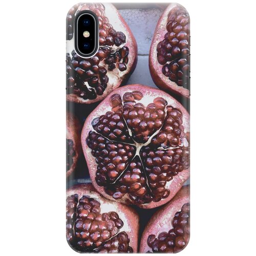 фото Силиконовый чехол на apple iphone xs / x / эпл айфон икс / икс эс с принтом "гранаты" gosso