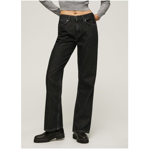 брюки (джинсы) для женщин, Pepe Jeans London, модель: PL2043702, цвет: черный, размер: 26/32