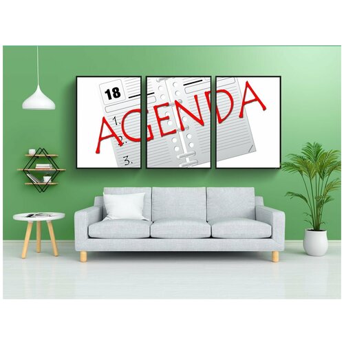 фото Набор модулных постеров для интерьера "дата, встреча, календарь" 60x90 см. в тубусе, без рамки lotsprints