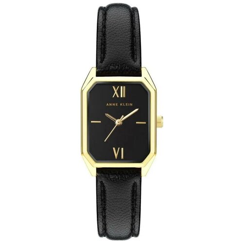 фото Наручные часы anne klein leather 3874bkbk, черный, желтый