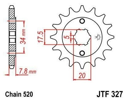 Звезда JT ведущая JTF327.11 11 зубьев