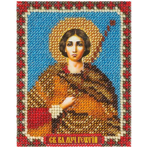 набор для вышивания panna cm 1398 цм 1398 икона святого великомученика георгия Набор для вышивания CM-1398 ( ЦМ-1398 ) Икона Святого Великомученика Георгия