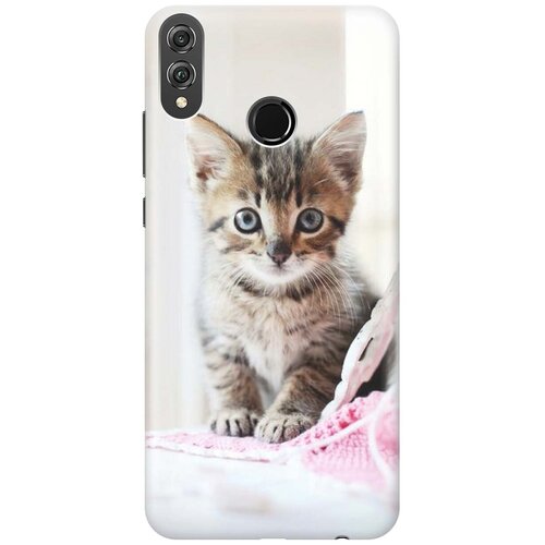 фото Gosso ультратонкий силиконовый чехол-накладка для honor 8x с принтом "милый котенок"