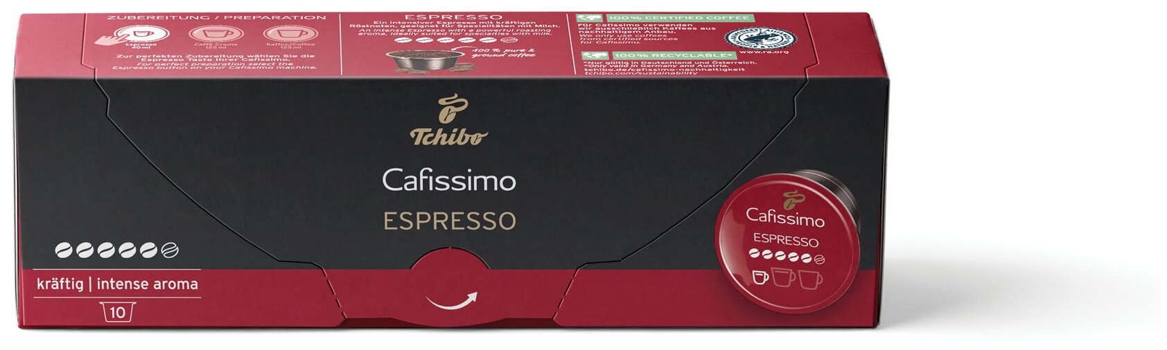 Кофе в капсулах Tchibo Cafissimo Espresso Intense Aroma, 10 кап. в уп. - фотография № 5