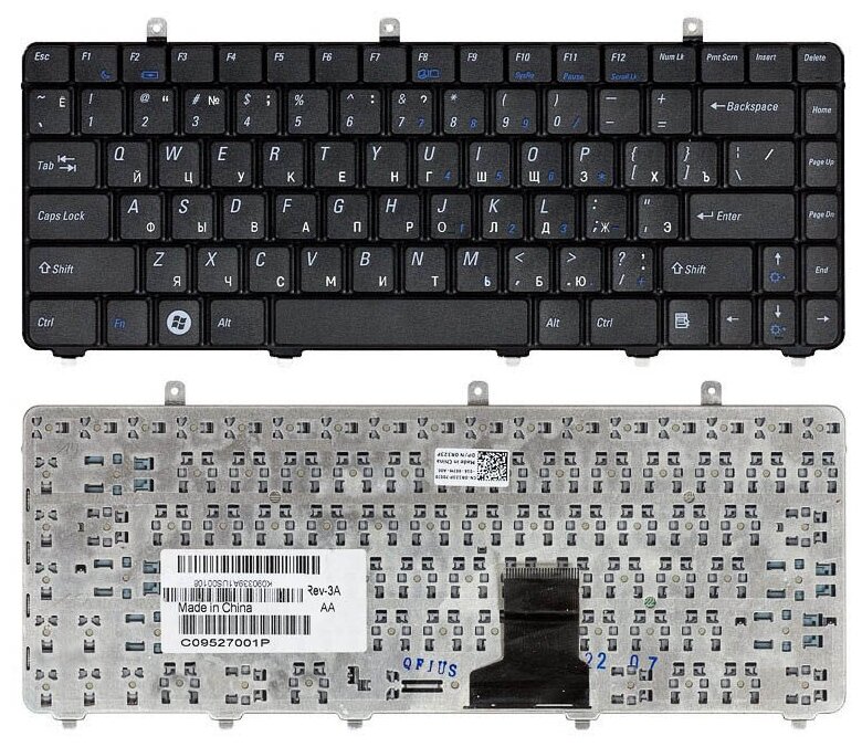 Клавиатура для ноутбука Dell K090339A1 черная 3210₽