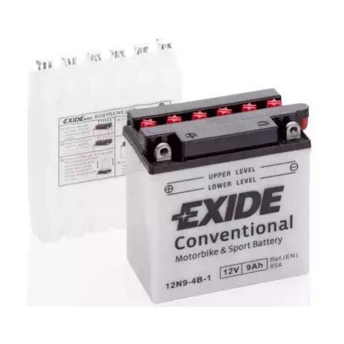 EXIDE 12N94B1 EXIDE 12N9-4B-1_аккумуляторная батарея рус 9Ah 85A 135/75/140 moto\ exide eb7l b аккумуляторная батарея exide [12v 8ah 85a]