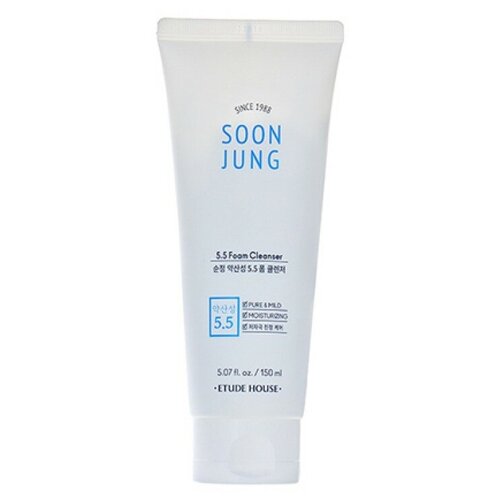 ETUDE Слабокислотная очищающая пенка SoonJung 5.5 Foam Cleanser, 150мл.