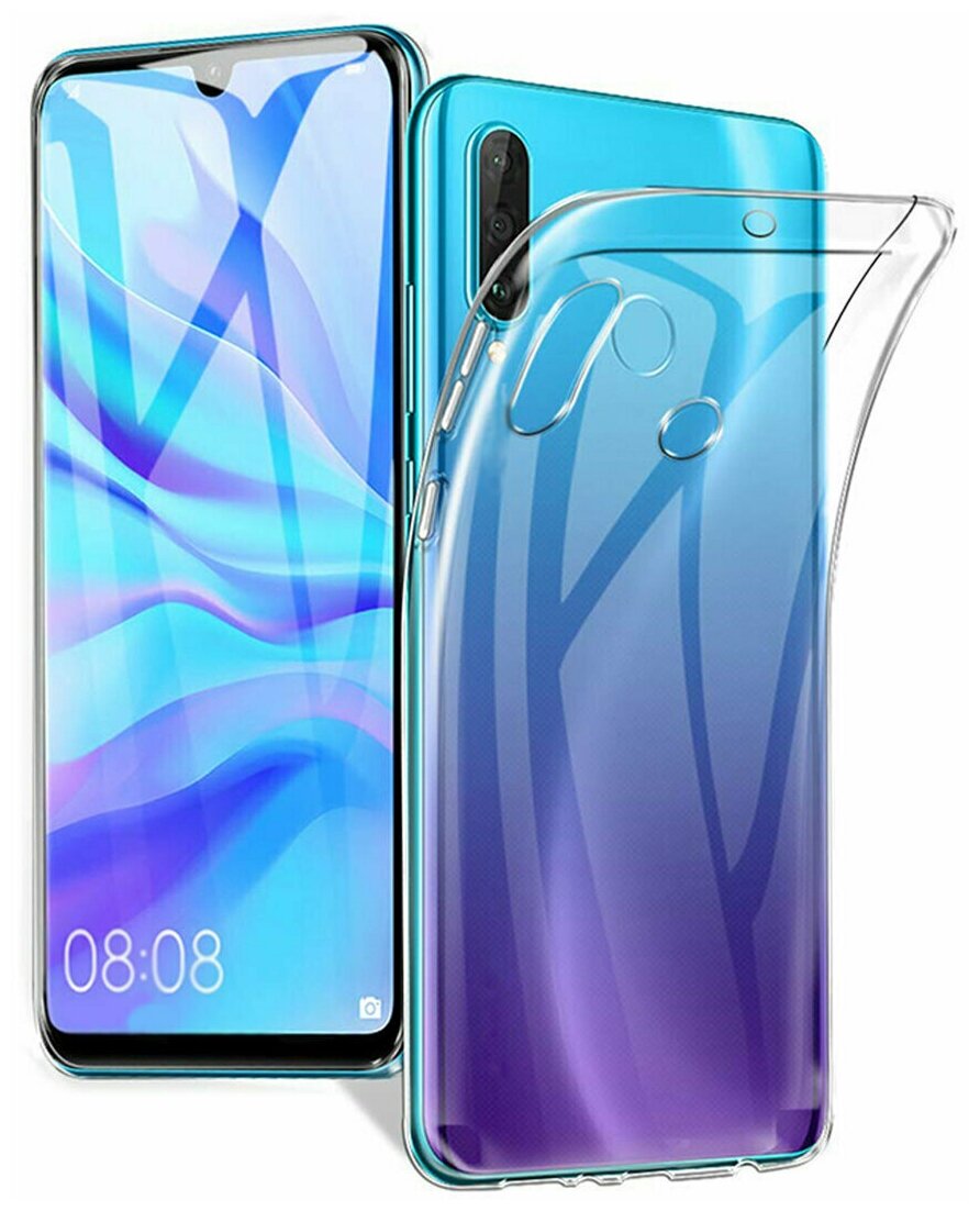 Силиконовый защитный чехол для телефона Huawei Honor 20 Lite 20S / Тонкий прозрачный чехол на смартфон Хуавей Хонор 20 Лайт и 20С