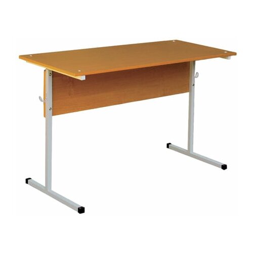 Надежда Стол-парта 2-местный нерегулируемый, 750х1200х500 мм, рост 6, серый каркас, лдсп бук, ш-302