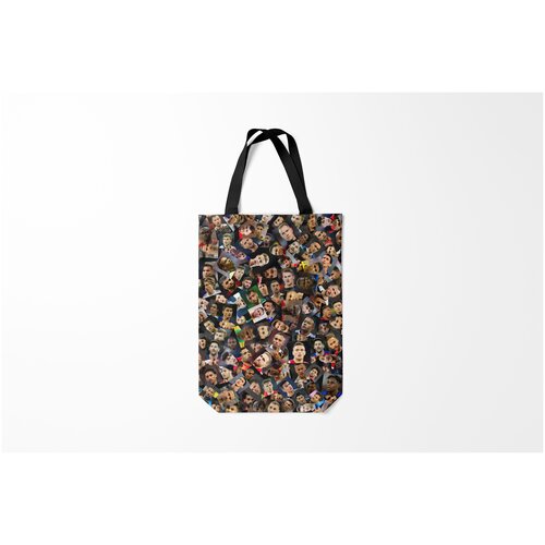 фото Сумка-шоппер / 31х42 см / футбол / разные футбольные принты лучшие футболисты мира burnettie