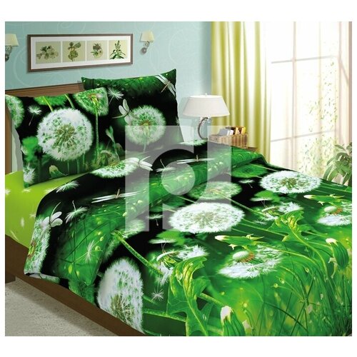 Комплект постельного белья Одуванчики 1,5-сп. Бязь Традиции текстиля