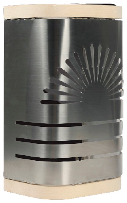 Абажур (плафон) для светильника для сауны VL-013 Steel (нерж. сталь) - фотография № 2