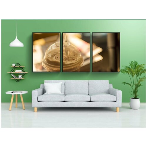 фото Набор модулных постеров для интерьера "ледяной латте, ледяной кофе, кофе" 60x90 см. в тубусе, без рамки lotsprints