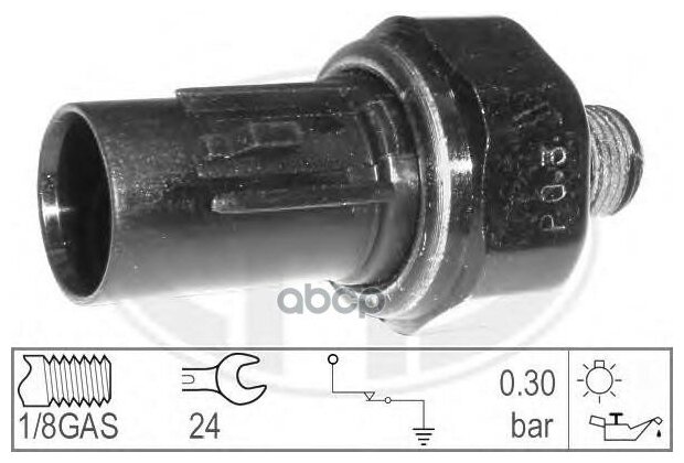 Датчик Давления Масла Hyundai Solaris 10-/Sonata Ef 04- (Тагаз)/Santa Fe 06- Era арт. 330566