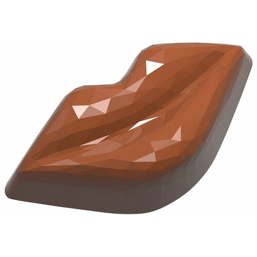 Форма для шоколада Chocolate World CW1937 Губы граненые, конфета 8,5 г, поликарбонат (Бельгия)