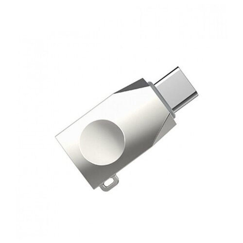 Переходник Hoco UA9 Type C OTG серебряный адаптер переходник otg с usb 3 0 на type c hoco ua9