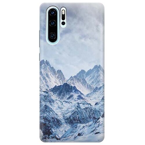 Ультратонкий силиконовый чехол-накладка для Huawei P30 Pro с принтом Снежные горы ультратонкий силиконовый чехол накладка для huawei y7 2019 с принтом снежные горы