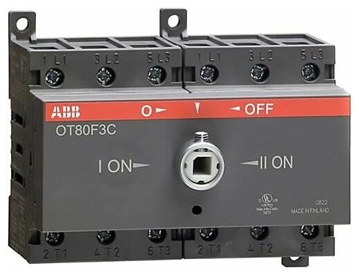 Рубильник реверсивный 3П ABB OT80F3C (без ручки) 1SCA105402R1001