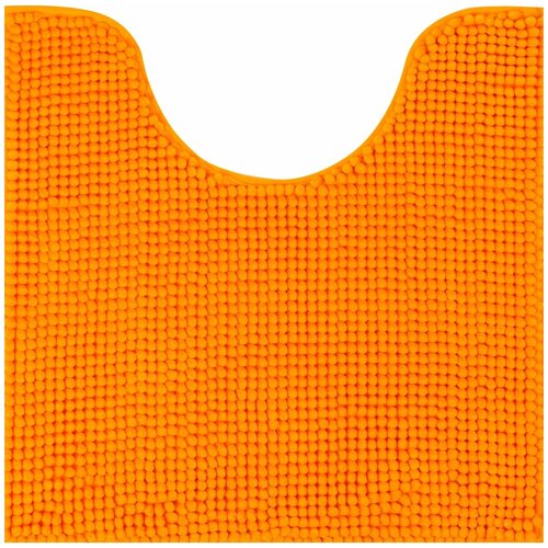 фото Коврик для туалета merci 45x45 см цвет оранжевый swensa