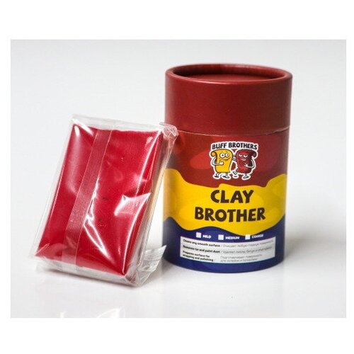 BUFF BROTHERS Глина Полировальная полуабразиваня CLAY DARK MAROON 100гр