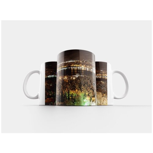 фото Кружка "снег, зима, птица 320 мл. белая" lotsprints