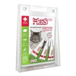 Ms. Kiss капли для кошек крупных пород, репеллентные 3 пипетки (10 шт) - изображение