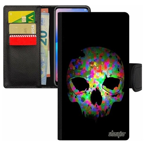 фото Чехол-книжка на телефон xiaomi mi 8 lite, "череп" death скелет utaupia