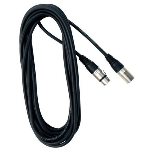 Rockcable RCL30306 D6 Микрофонный кабель XLR(М) XLR( F) 6 метров. микрофонный кабель xlr м xlr f 15 м rockcable rcl30365 d6