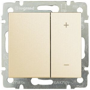 Legrand Светорегулятор (диммер) Legrand Valena Classic нажимной 40-400 Вт. Слоновая кость