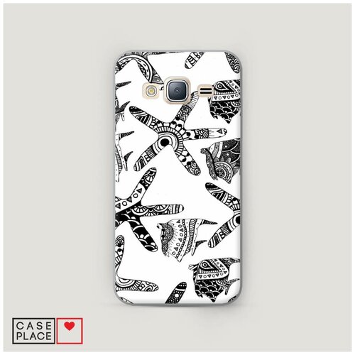 фото Чехол пластиковый samsung galaxy j3 2016 морские узоры 2 case place