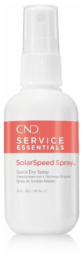 CND Верхнее покрытие Solar Speed Spray, прозрачный, 59 мл, 60 г