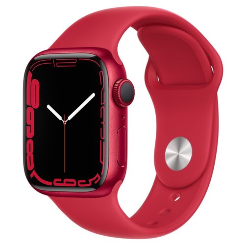 фото Умные часы apple watch series 7 41mm aluminium with sport band ru, (product)red, r