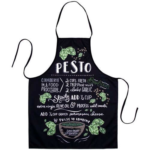 Фартук AMARO HOME PESTO 68х83 см, чёрный