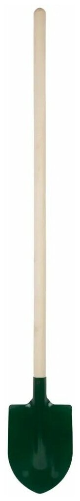 Лопата штыковая с ребрами жесткости, с деревянным черенком 190х350х1420 мм 77212 - фотография № 8