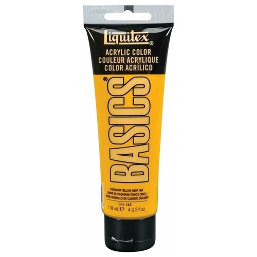 Liquitex Краска акриловая Basics, 163 кадмий желтый темный (имит.) liquitex краска акриловая basics 510 кадмий красный светлый имит