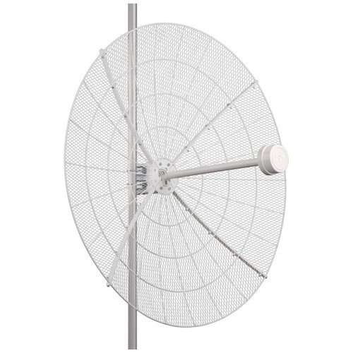 3g 4g антенна широкополосная kroks крокс kp15 1700 2900 кр15 для усиления сигнала модема и роутера huawei и zte KNA27-1700/4200P - параболическая 4G/5G MIMO антенна 27 дБ, сборная, F разъемы