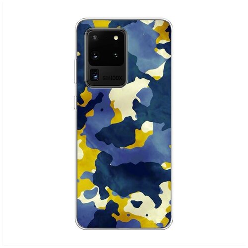 фото Силиконовый чехол "акварельный камуфляж" на samsung galaxy s20 ultra / самсунг галакси s20 ультра case place
