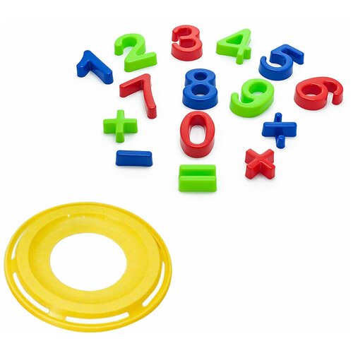 фото Игрушки для песочницы для снега детский набор арифметика + летающий диск karolina toys