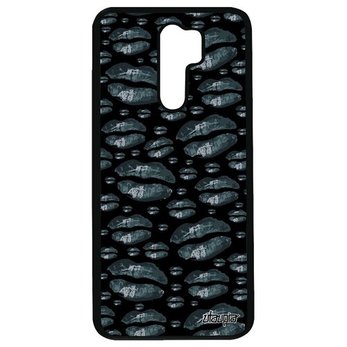 фото Красивый чехол на смартфон // xiaomi redmi 9 // "губы" бомонд вкус, utaupia, серый