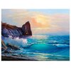 Картина стразами (алмазная мозаика) 60*80 см, остров сокровищ Море, без подрамника, 662453 - изображение