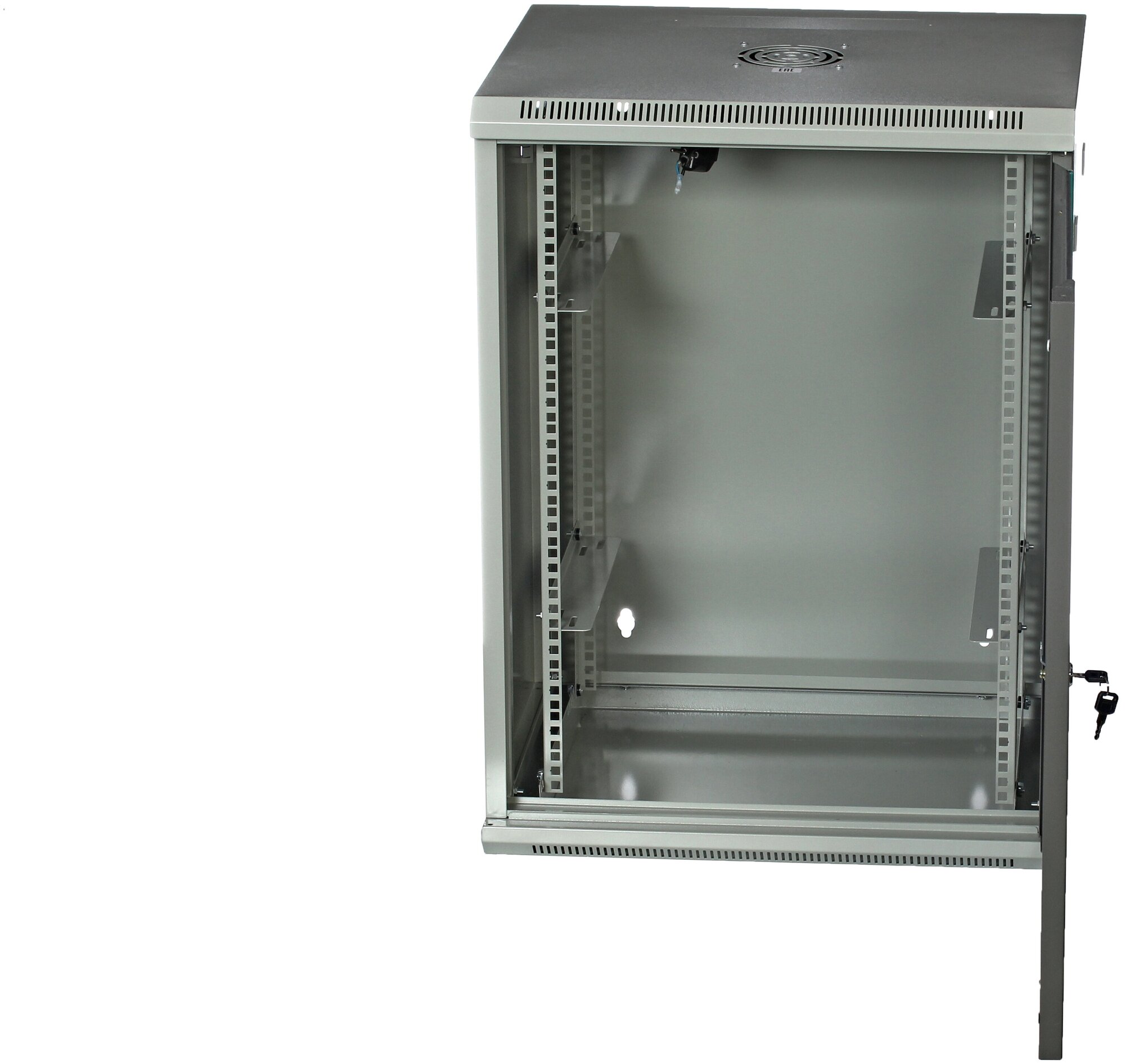 Шкаф 15U 600х450 19 дюймов телекоммуникационный серверный настенный серый C156045GWTWOF