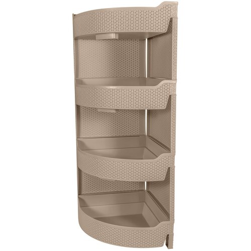 Этажерка универсальная Wenge угловая 4-секционная 325х325х865 мм 2213081 3038₽