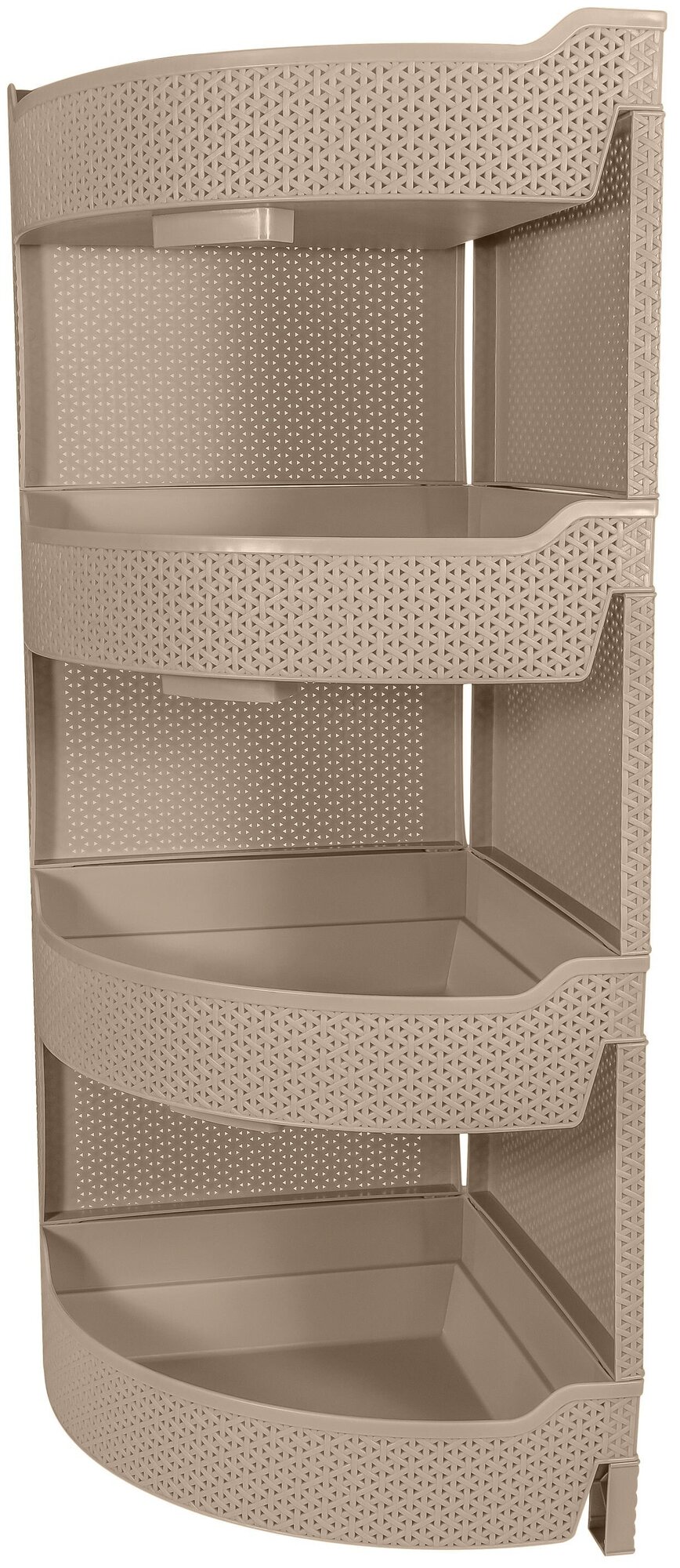 фото Этажерка универсальная "Wenge" угловая 4-секционная, 325х325х865 мм 2213081