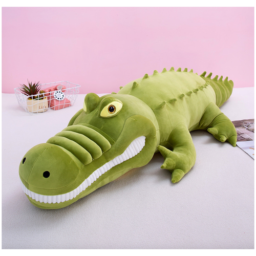 Купить Мягкая игрушка Крокодил / Игрушка для детей / Детская игрушка / Игрушка-подушка / Для сна 100 см, Пастель