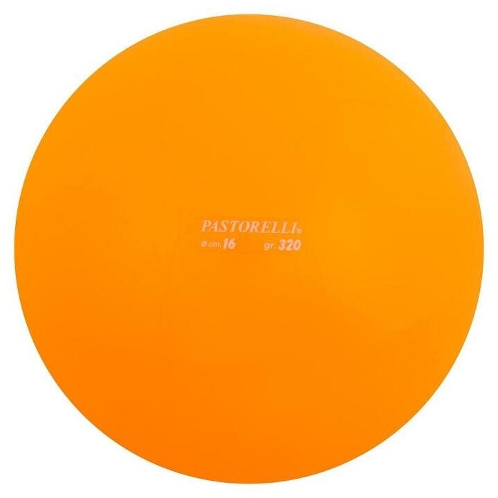 Pastorelli Мяч для художественной гимнастики Pastorelli, d=16 см, цвет оранжевый