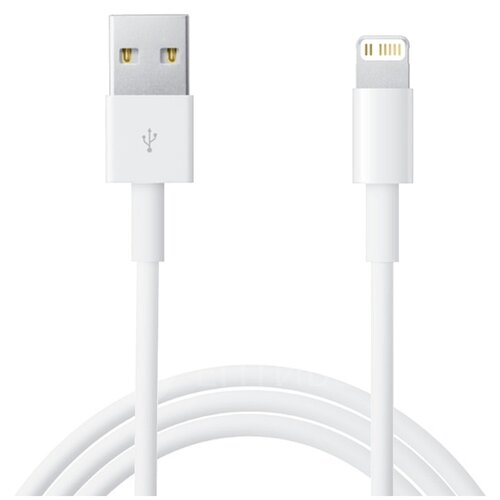 кабель для зарядки usb lightning совместим с iphone зарядка для айфона ipad pods ipod лайтинг юсб Зарядный кабель USB / lightning (1м) для Apple iPhone, iPad и AirPods белый