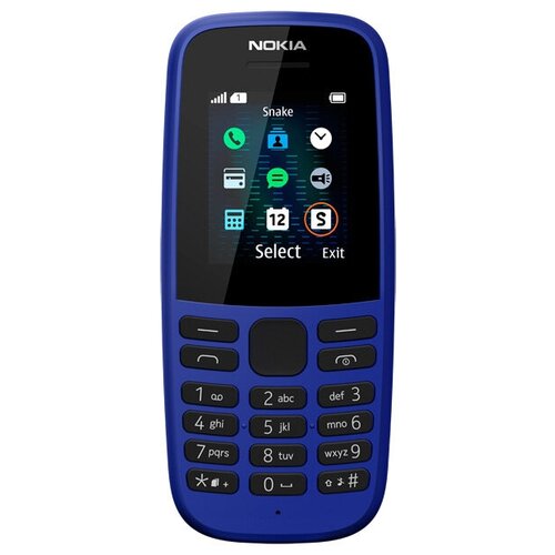 Мобильный телефон Nokia Мобильный телефон Nokia 105 SS, синий