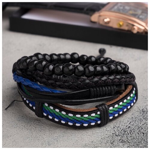 фото Браслет, размер 7.5 см, черный нет бренда