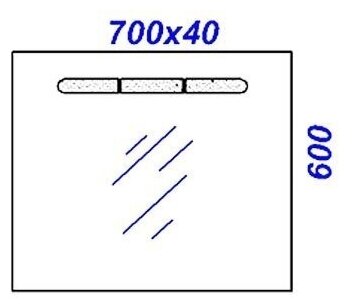 Зеркало 70 см, Aqwella Европа Eu.02.07 - фотография № 3