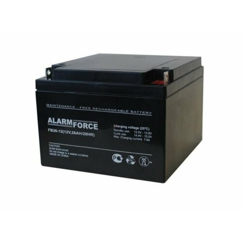 аккумулятор для весов 4v6ah 20hr Аккумулятор ALARM Force FB 26-12 (12V, 26AH/20HR)